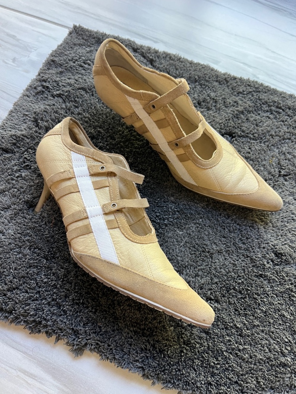 Diesel Gorpcore Janetta Leather Victorian Trainer Booties Sz 8 Vintage Y2K